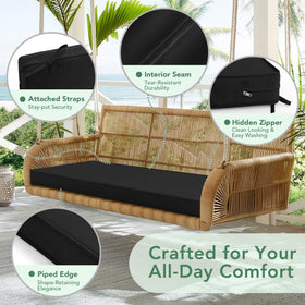 summsun versatile outdoor cushion suited for bench, swing, or loveseat setups.