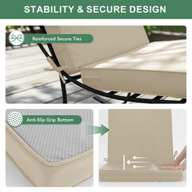 Summsun cushions with non-slip bottom to stay in place