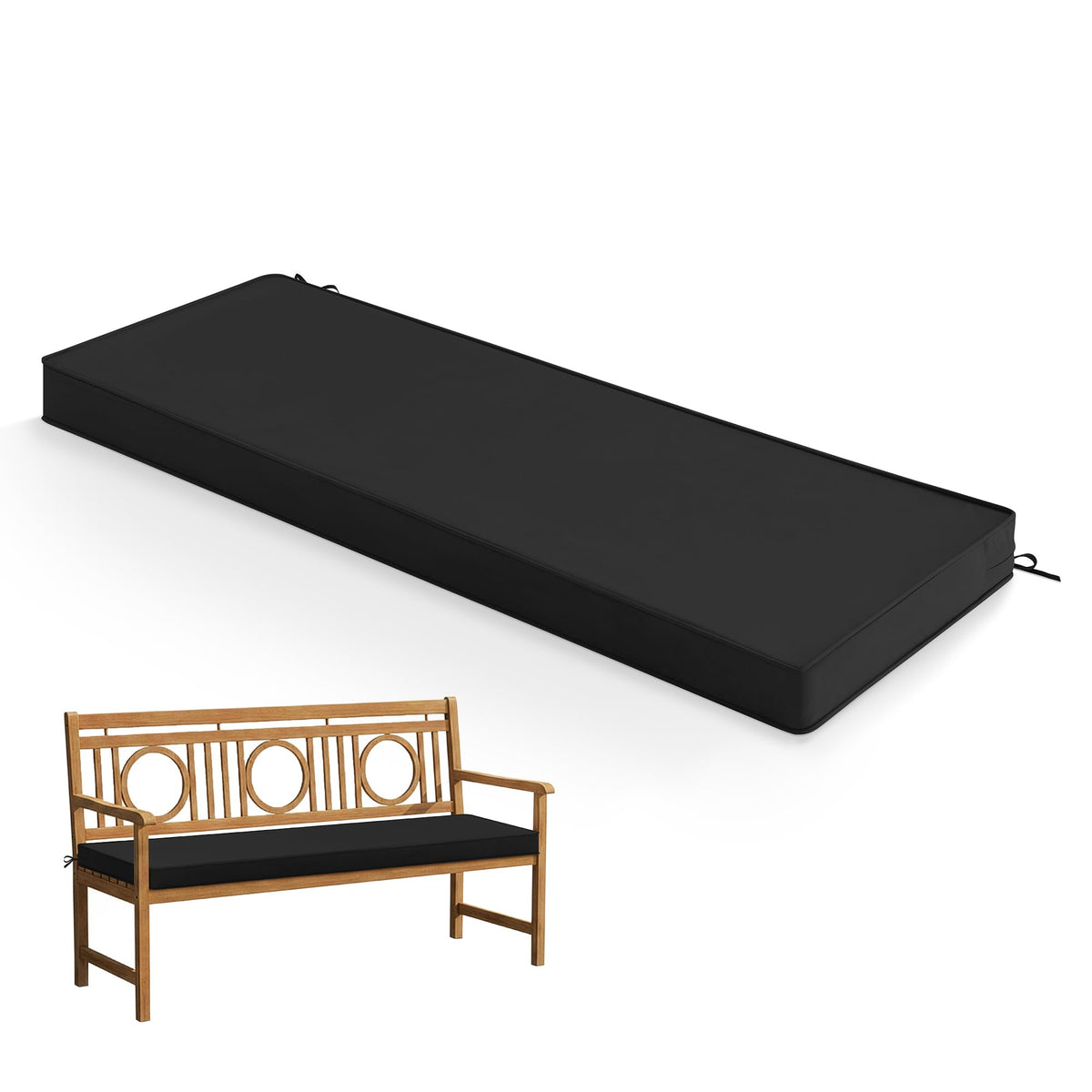 summsun outdoor bench cushion fabric texture shows durable weatherproof material for outdoor use.