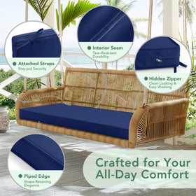 Summsun cushion with removable cover for easy machine washing