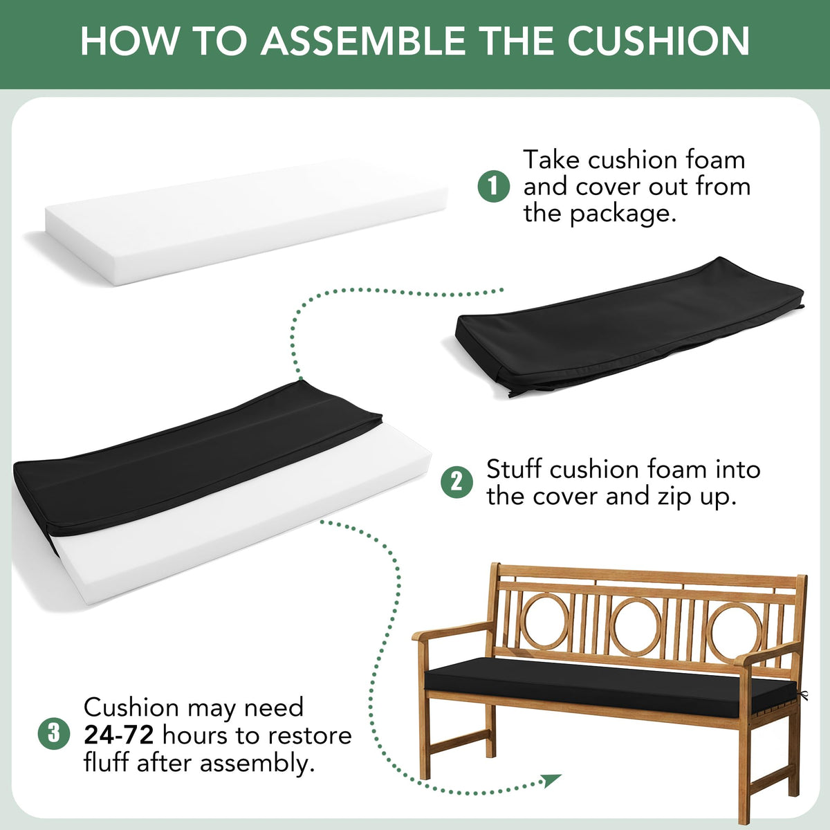 Summsun fabric resists sun exposure to keep colors bright.