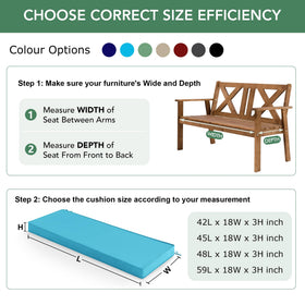 Summsun teal cushion maintains colorfastness against outdoor elements.