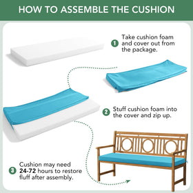 Summsun teal cushion ready for patio setups with versatile styling.
