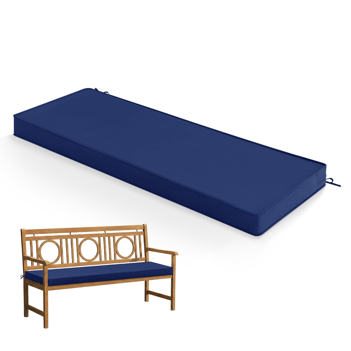 Summsun outdoor bench cushion with waterproof fabric for rain-ready seating