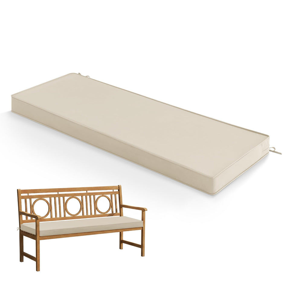 Summsun outdoor bench cushion waterproof keeps seating dry in rain
