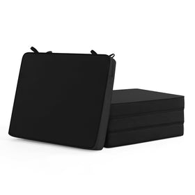 Summsun outdoor chair cushion in black for all-weather comfort
