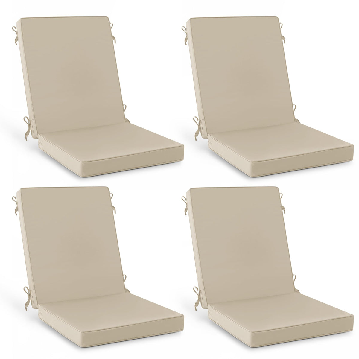 Summsun cream outdoor cushions for comfortable patio seating