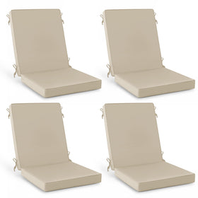 Summsun cream outdoor cushions for comfortable patio seating