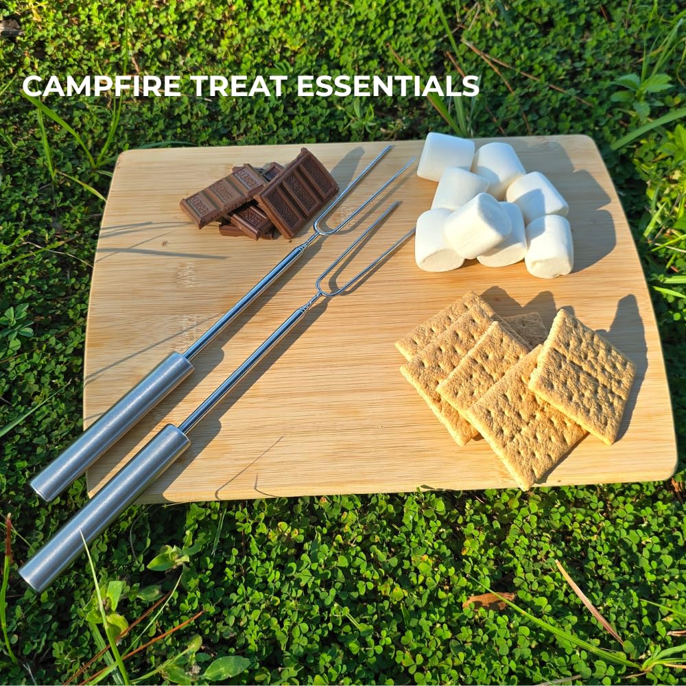 SUMPRI Smores Sticks backpacking-friendly size fits in a small pack.