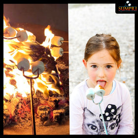 SUMPRI S'mores Sticks create memorable campfire moments with friends.