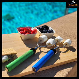 SUMPRI six-pack set provides multiple roasting options for family gatherings.