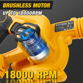 SUMYOUNG blower delivering up to 180 MPH air speed for quick removal.