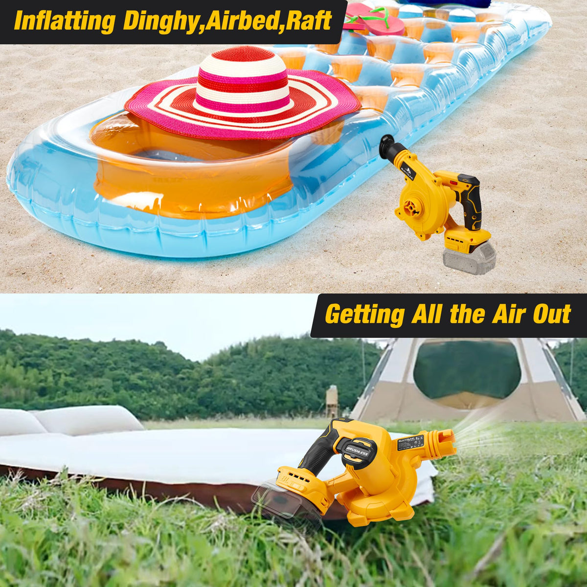 SUMYOUNG includes flexible pipe, nozzles, and bags for versatile cleanup.