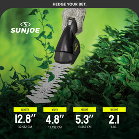 Sun Joe HJ604C ergonomic pistol grip for comfortable trimming