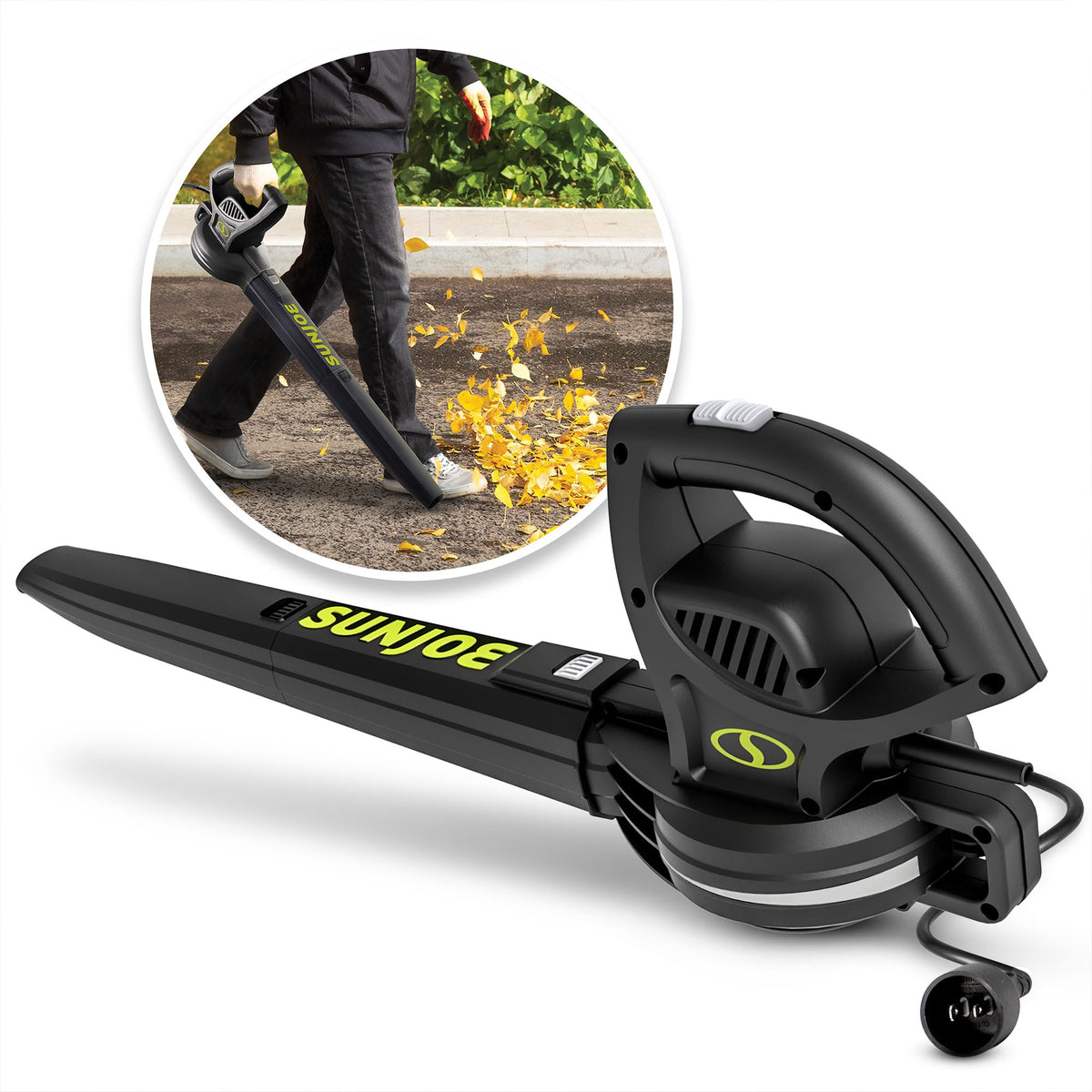 Sun Joe SBJ597E delivers 155 mph air for fast leaf clearance