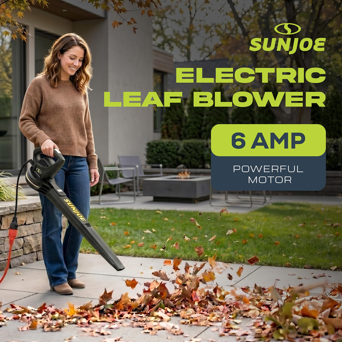 Sun Joe SBJ597E weighs 3.9 lbs for easy one-handed use