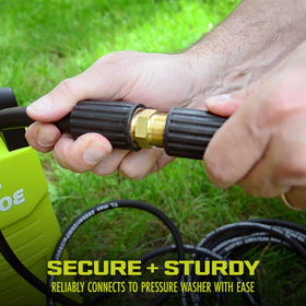 Sun Joe SPX-25H extension hose deck cleaning from top to bottom.