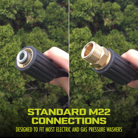 Sun Joe SPX-25H extension hose for window washing with extra distance.