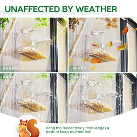SUNALLY window feeder provides easy installation with no tools.