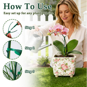Sunanday durable weather-resistant stakes withstand sun, rain, and wind for season-long support.