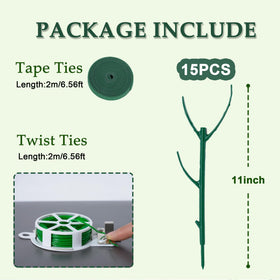 Sunanday stackable stake system used to reach up to 38 inches for climbing vines.