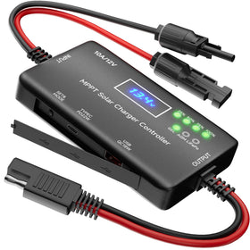 SUNAPEX MPPT solar controller panel setup for efficient 12V charging