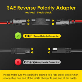 SUNAPEX SAE splitter and 2-prong plug for versatile 12V setups