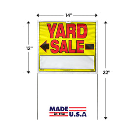 Sunburst Systems double-sided yard sign print is legible from both directions