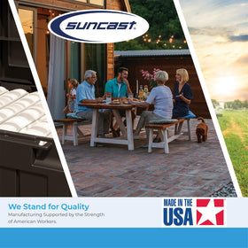 Suncast DBW9200 dimensions help it fit in tight spaces.