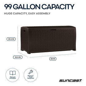 Suncast DBW9200 end-handles enable easy lifting.