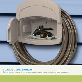 Suncast DHH150 water-tight Easylink connection keeps hoses secure.