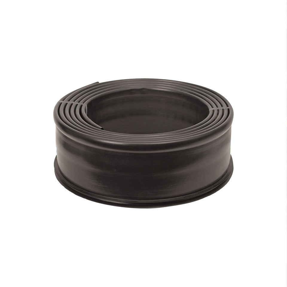 Suncast landscape edging roll in black defines garden borders with a sleek, professional look.