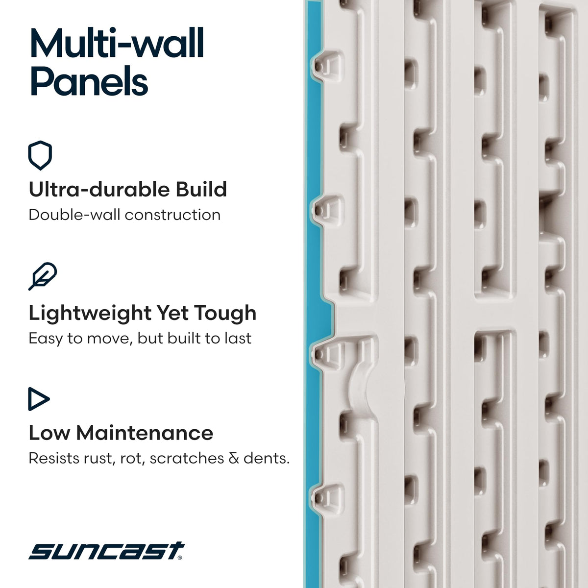 Suncast box doubles as seating with reinforced lid.