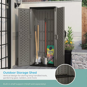 Suncast weather-resistant panels photo demonstrates UV and water resistance