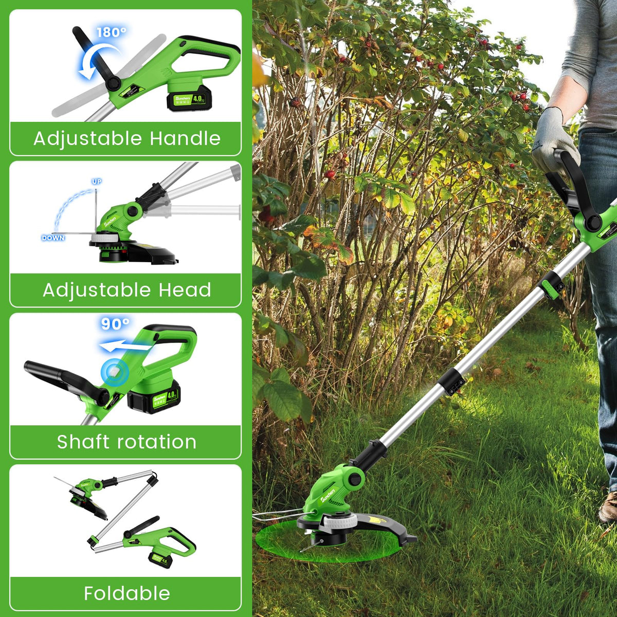 SUNCHERS spools and caps included for quick maintenance