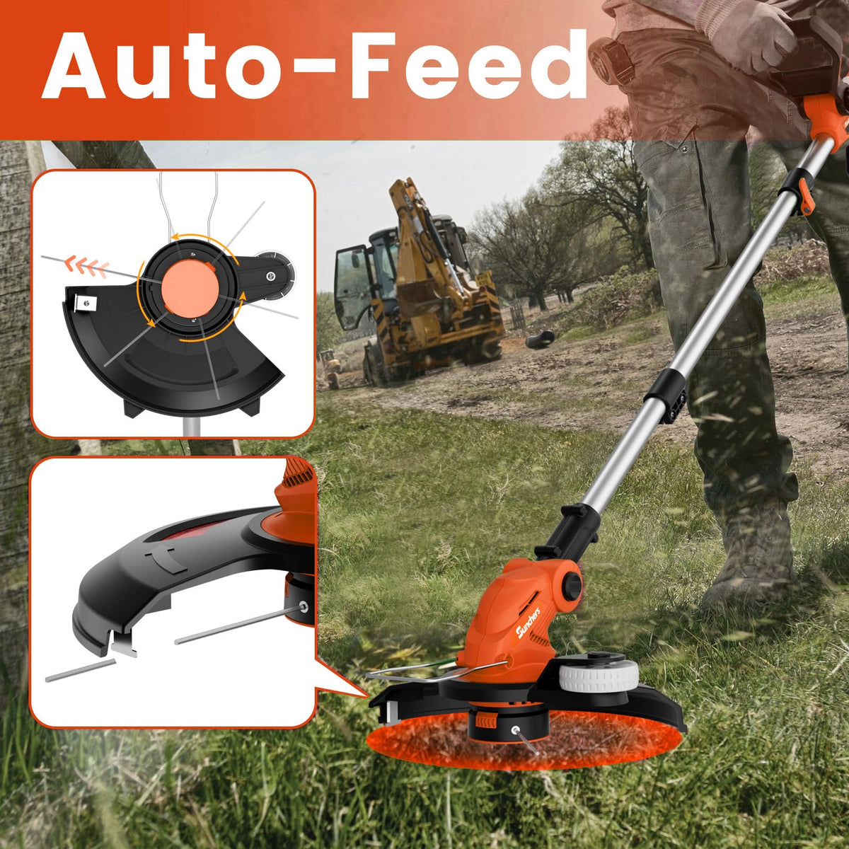 SUNCHERS automatic line feed system for uninterrupted trimming