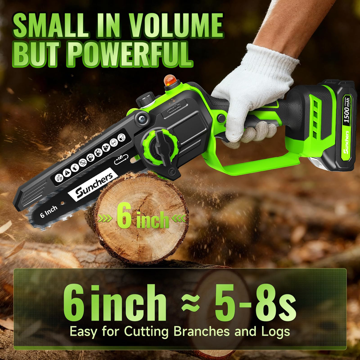 SUNCHERS dual battery pack powering extended outdoor work without frequent recharges