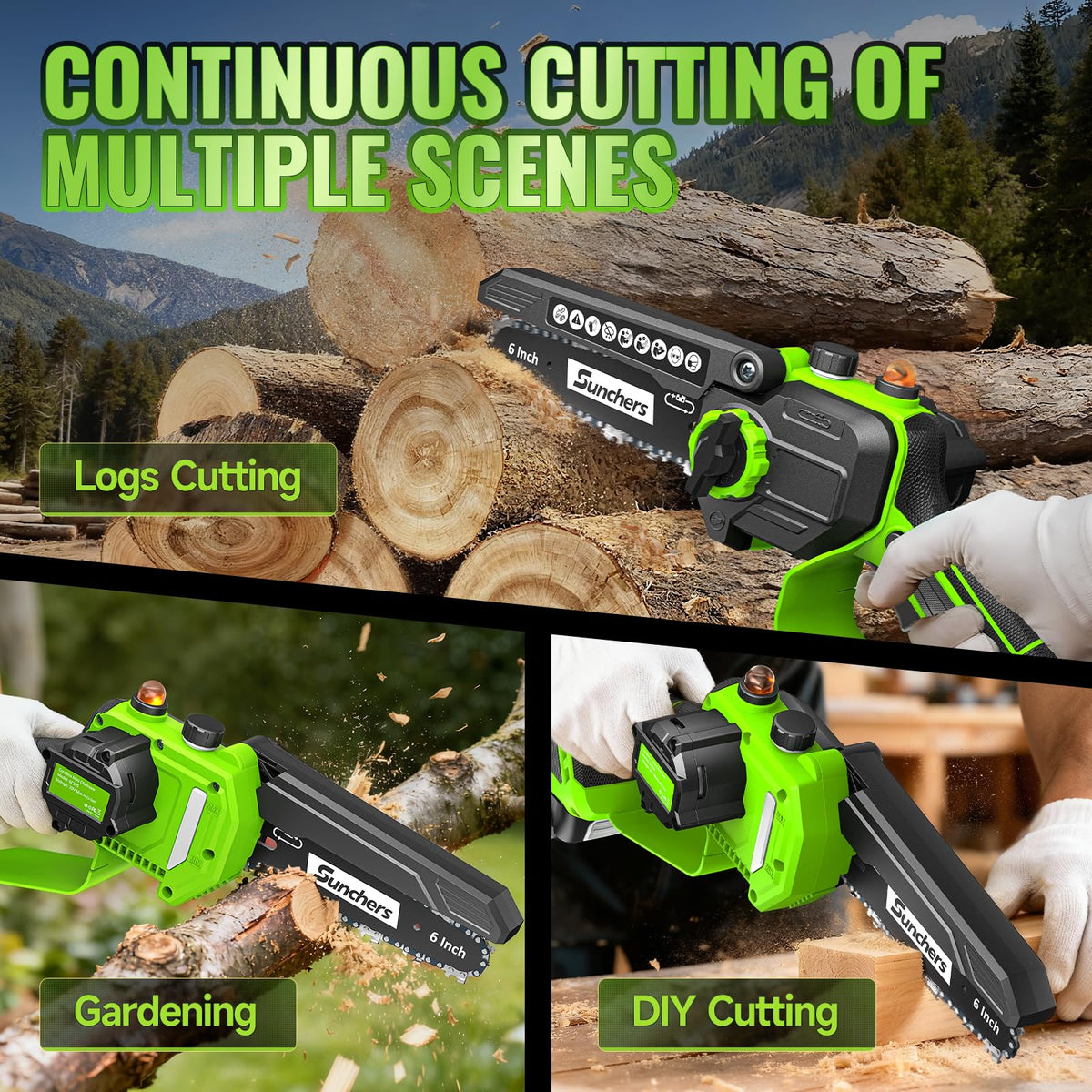 SUNCHERS front handle guard protects your hand during wood cutting tasks
