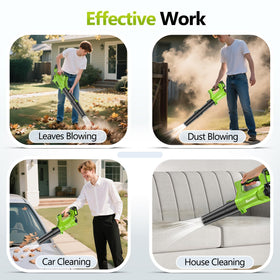 SUNCHERS leaf blower two-speed control adapts to dust and leaves