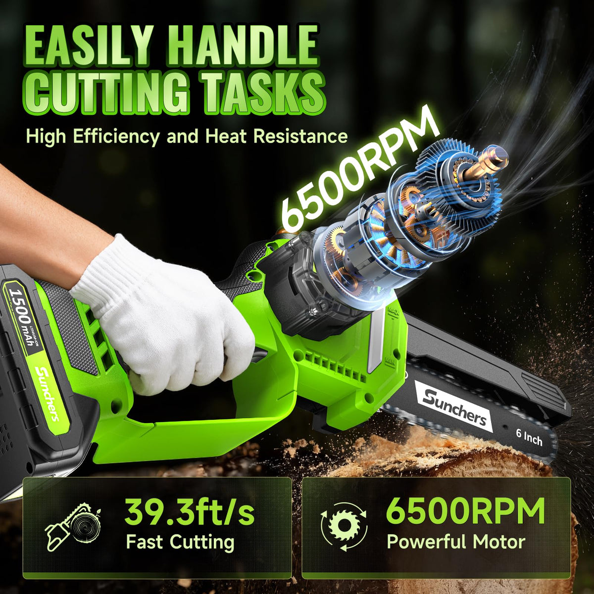 SUNCHERS ready-to-use assembled product for immediate cutting capability