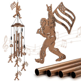 Suncket Bigfoot wind chimes outdoor 34in adds ambient sound to your yard.