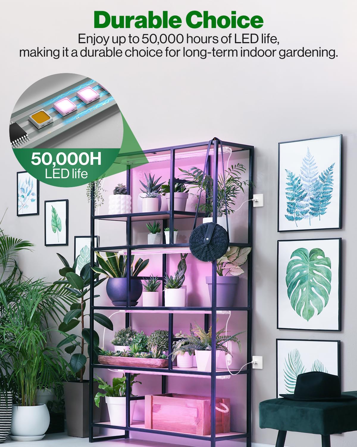 Sunco suspension kit allows easy ceiling mounting for flexible layouts.