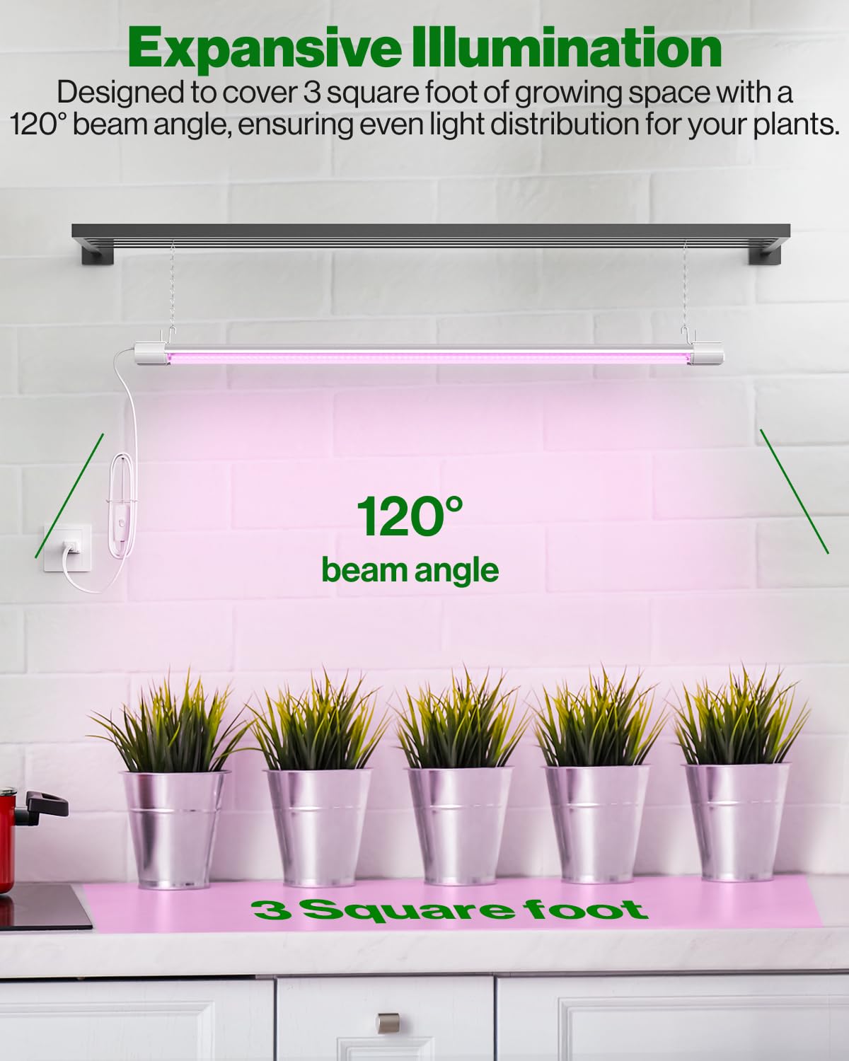 Sunco inline switch provides simple on/off control during setup.
