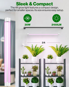 Sunco grow light over seed starting tray setup boosts early plant development.
