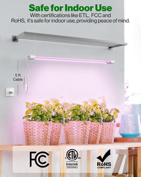 Sunco UL/ETL-listed fixture backed by 5-year protection.