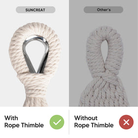 SUNCREAT double hammock dimensions illustrate generous space for couples.
