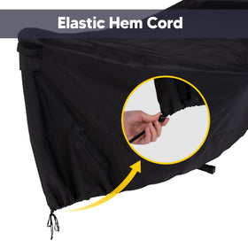 SUNCREAT hammock cover showing breathable mesh for airflow