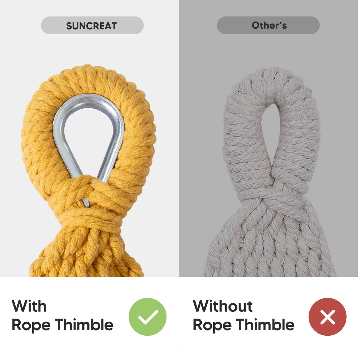 SUNCREAT child and pet friendly hammock ensures safe family outdoor relaxation.