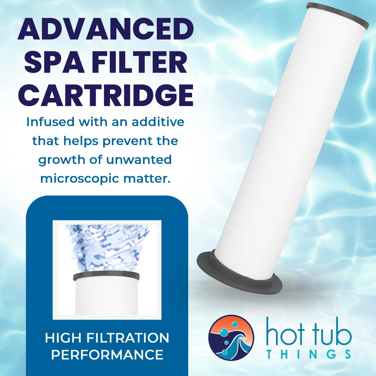 Sundance outer filter 6473-165 pairing boosts spa filtration and maintenance ease.