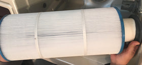 Easy installation of Sundance outer filter in an 880-series spa cabinet